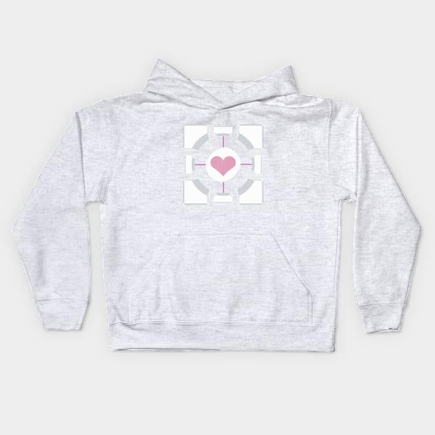 Companion Cube Kids Hoodie by cunningmunki